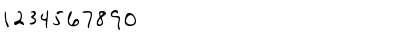 Download LEHN254 Regular Font Numeric Preview