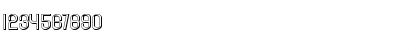 Download Lesser Concern Shadow Regular Font Numeric Preview