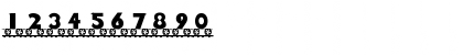 Download LetterTrain Bold Font Numeric Preview