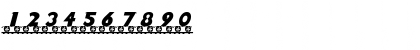 Download LetterTrain BoldItalic Font Numeric Preview
