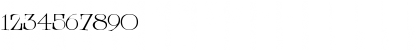 Download LHF Fineline Roman Regular Font Numeric Preview