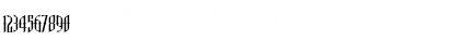 Download LHF Gypsy Regular Font Numeric Preview