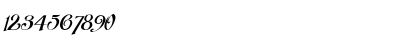 Download LHFMirage Italic Font Numeric Preview