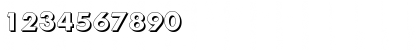 Download LiamBeckerShadow Bold Font Numeric Preview