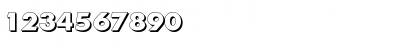 Download LiamBeckerShadow-ExtraBold Regular Font Numeric Preview