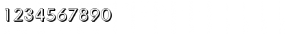 Download LiamBeckerShadow-Light Regular Font Numeric Preview