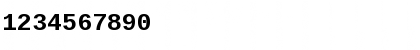 Download Liberation Mono Bold Font Numeric Preview