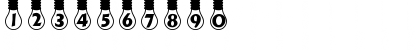 Download LightBats Regular Font Numeric Preview