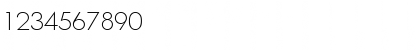 Download Limerick-Xlight Regular Font Numeric Preview