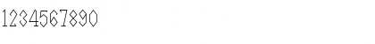 Download LineDrive Plain Font Numeric Preview