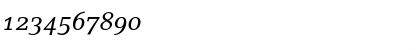 Download LinoLetterOldstyleFigures RomanItalic Font Numeric Preview