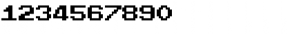 Download Bittypix Monospace Regular Font Numeric Preview