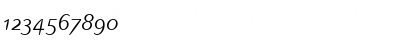 Download LinotypeInagur Light Light Italic Font Numeric Preview