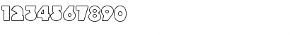 Download LTBlackWhiteOutline Black Font Numeric Preview