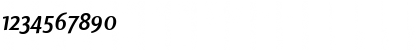Download LTFinnegan SC Medium Italic Font Numeric Preview