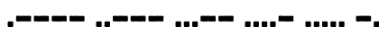 Download Bootcamp Morsecode Regular Font Numeric Preview