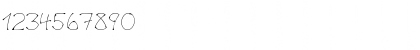 Download LTSalamander Regular Regular Font Numeric Preview
