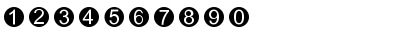 Download LTTapestry Circle Medium Font Numeric Preview