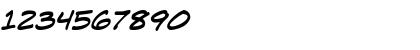 Download Lint McCree BB Italic Font Numeric Preview