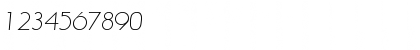 Download Litera-LightIta Regular Font Numeric Preview