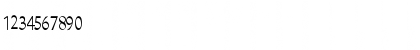 Download Liza Thin Regular Font Numeric Preview