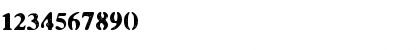 Download LLCooper Regular Font Numeric Preview