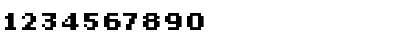 Download LoResNine WideB Font Numeric Preview