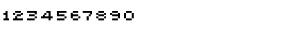 Download LoResNine WideSC Font Numeric Preview
