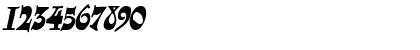 Download LoungerCondensed Oblique Font Numeric Preview