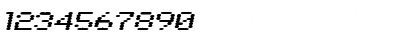 Download LowtechExtended Oblique Font Numeric Preview