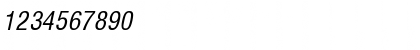 Download LozenCondensed Italic Font Numeric Preview