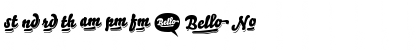 Download Bello Words Solo Font Numeric Preview