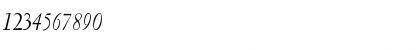 Download LTC Garamont Display Italic Italic Font Numeric Preview