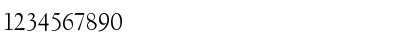 Download LTC Garamont Display Regular Font Numeric Preview