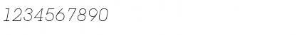 Download LubbersLight RegularItalic Font Numeric Preview