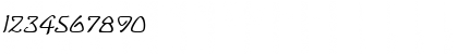 Download Lublick Italic Font Numeric Preview