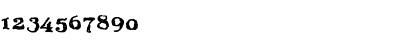 Download Beltane Regular Font Numeric Preview
