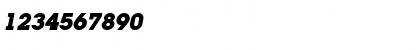 Download LugaAd Bold Oblique Font Numeric Preview