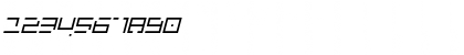 Download LuggageBroken Italic Font Numeric Preview