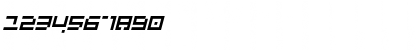 Download LuggageBroken Italic Font Numeric Preview