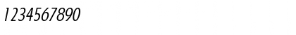 Download LuisBecker-Light Italic Font Numeric Preview