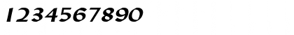 Download Lynda Extended Bold Italic Font Numeric Preview
