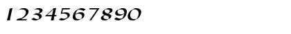 Download Lynda Extended Italic Font Numeric Preview