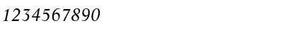 Download Lyon Italic Font Numeric Preview