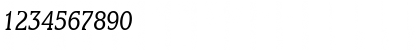 Download M650-Roman Italic Font Numeric Preview