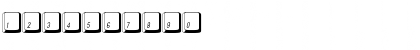 Download MacKeyCaps Regular Font Numeric Preview