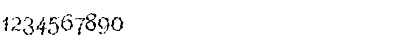 Download BeneCryptineDistorted Regular Font Numeric Preview