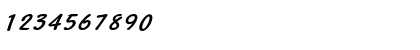 Download Manuscript Wide BoldItalic Font Numeric Preview