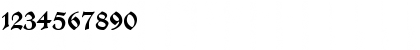 Download ManuskriptGotisch Regular Font Numeric Preview