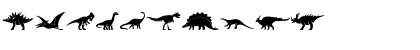 Download Dinosaur Icons Regular Font Numeric Preview